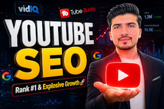 write SEO optimized youtube titles descriptions and hashtags