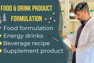 formulate food product energy drink beverages and supplement