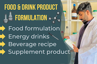 formulate food product energy drink beverages and supplement
