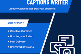 write creative and engaging social media captions for your brand