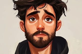 draw an awesome cartoon style portrait