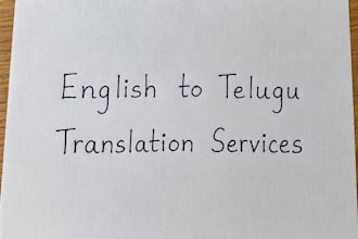 do professional english to telugu translation