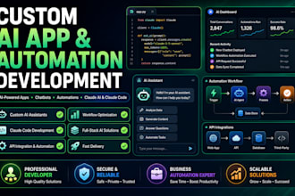 build ai powered apps chatbots  automations using claude ai  claude code