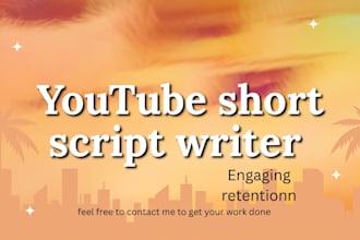 write engaging youtube shorts scripts that attracts users