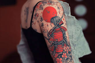 drawing a japanese tattoo art for unique ink