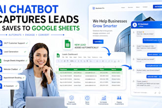 create ai chatbot that captures leads and saves to google sheets
