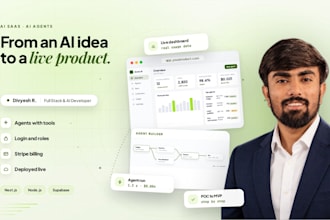 build your ai saas web app or ai agent, from poc to mvp to production