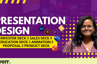design a professional powerpoint presentation and pitch deck