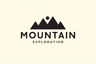 make a high quality mountain mascot logo in 12 hours