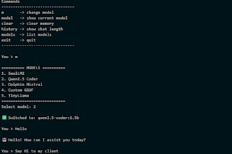 build a python chatbot or automation script for your business