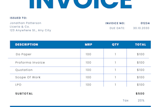 design professional invoices, quotations, delivery orders, and business