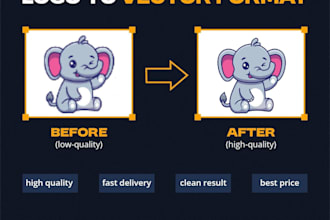 manually vector trace logo, image, sketch to ai, svg, eps