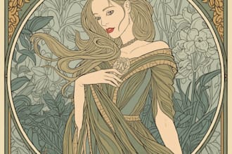 draw portraits or posters in my art nouveau style