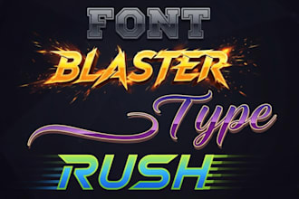 design custom typography game logo