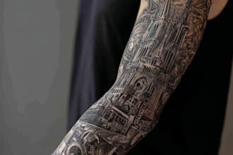 create a beautiful tattoo sleeve art