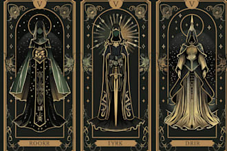 do dark fantasy tarot or oracle design