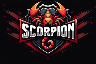 create amazing scorpion mascot logo in express delivery