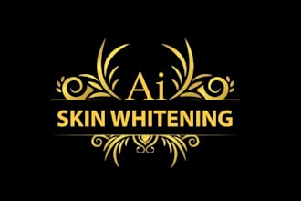 design iconic classic skin whitening logo
