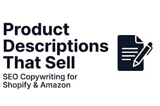 write SEO product descriptions for your shopify or amazon store
