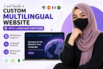 build a custom multilingual website with language switcher