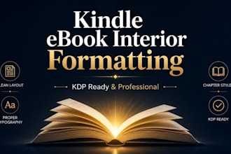 format your kindle ebook interior for KDP publishing