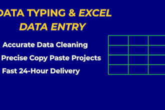 do expert data entry clean up excel spreadsheets and bookkeeping