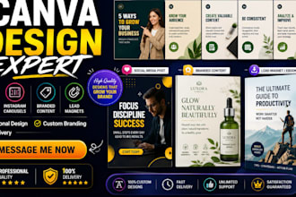 design canva social media posts instagram carousel branded content lead magnet