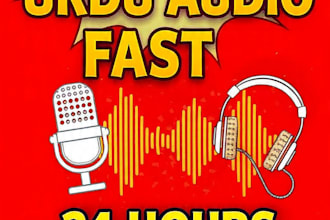 do fast urdu audio transcription and typing work
