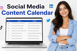 create a custom social media content calendar for any social media platform