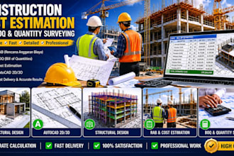 create boq and cost estimation for construction