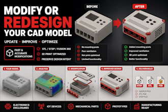 modify or redesign your existing enclosure or cad model