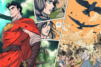 comic artist for comic book page comic strip graphic novel