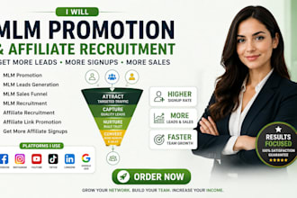 affiliate recruitment, mlm affiliate link promotion to get more affiliate signup