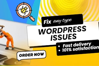 fix wordpress error, wordpress bug, woocommerce issues, wordpress help