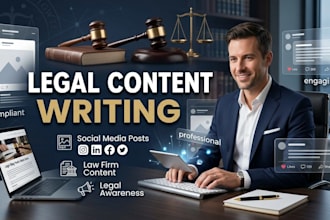 do legal content writing for social media