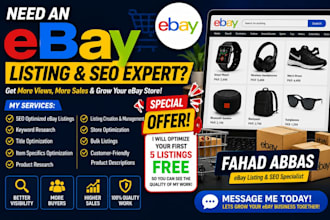 seo optimize your ebay listings to boost sales