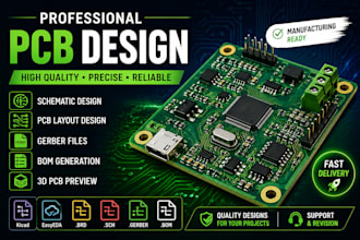 design professional pcb layouts and provide gerber files