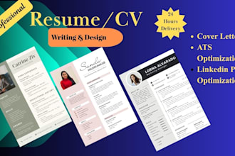design a modern and professional CV resume