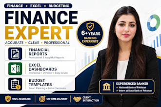 handle excel projects, financial reports and dashboards