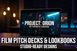 design cinematic film pitch deck tv show lookbook film pitch deck