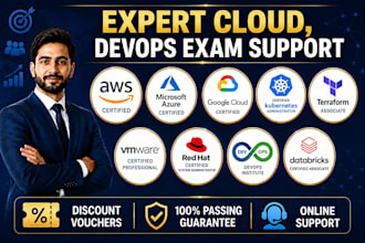 help you pass  AWS, azure, gcp, terraform, databricks, red hat, and kubernetes