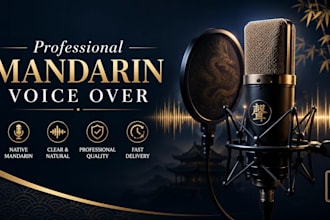 do professional mandarin chinese voice over and dubbing