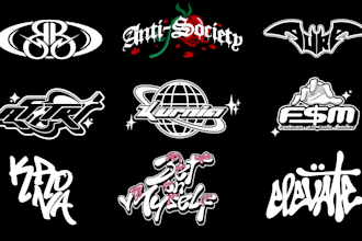 design y2k grunge streetwear logo for you