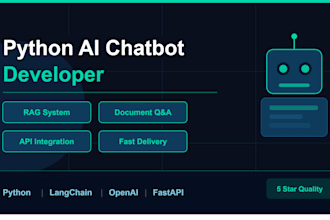 build a python ai chatbot or rag document QA system