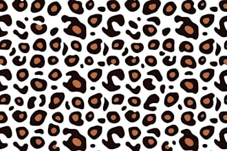 design a seamless repeating pattern design of animal print