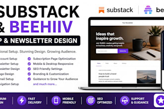 setup substack account substack newsletter design substack beehiiv newsletter