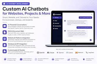 build a custom ai chatbot for your website or business