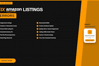 fix amazon listing suppression and parent child variation
