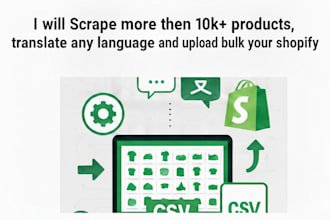 scrape thousands of products translate with ai import bulk