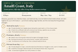 create bespoke travel itineraries